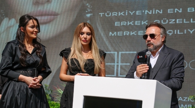 Türkiye'nin en büyük erkek güzellik merkezi Oktay Kaynarca'nın katılımı ile hizmete açıldı