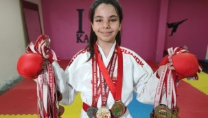 6 yaşında karateye başladı, 12 yaşında 60 madalyası var