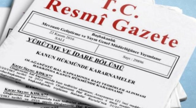 Atama kararları Resmi Gazete'de