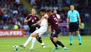 Türkiye A Milli Futbol Takımı, Letonya'yı 3-2 yendi