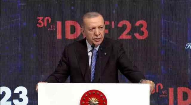 Cumhurbaşkanı Erdoğan, "Savunma Sanayiimiz 80 binden fazla çalışanıyla ülkemiz ekonomisinin lokomotifliğini üstlendi"