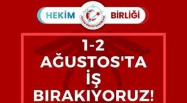 HEKİM BİRLİĞİ SENDİKASI'DAN  DUYURU