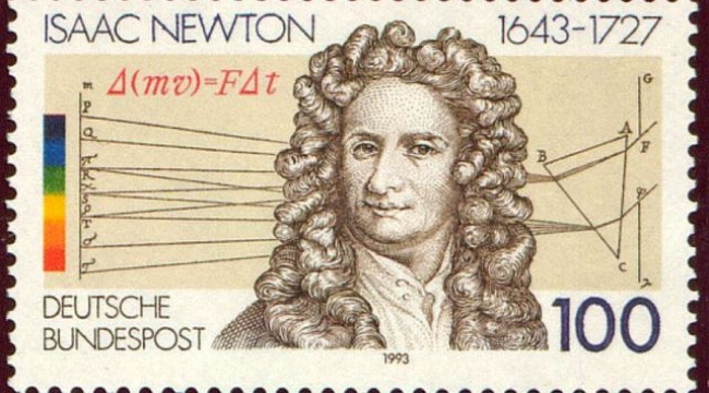 Matematik ve fizikçi Sir İsaac Newton  (4 Ocak 1643  - 31 Mart 1727)