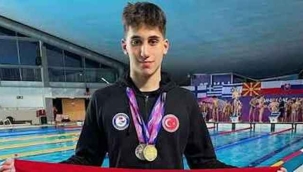 Türk milli yüzücü Tuncer Berk Ertürk, EYOF'ta altın madalya kazandı