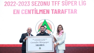 Alanyaspor'a 'En Centilmen taraftar' ödülü