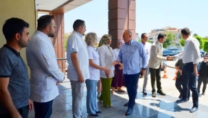 ÇAVUŞOĞLU'NDAN HASTANE ZİYARETİ