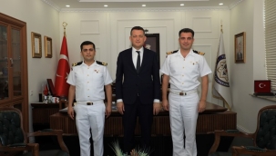 ANTALYA SAHİL GÜVENLİK GRUP KOMUTANINDAN KAYMAKAM ÜRKMEZER'E ZİYARET 