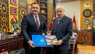 BAŞKAN YÜCEL MHP LİDERİ BAHÇELİ'Yİ MAKAMINDA ZİYARET ETTİ YÜCEL: "PARTİMİZİN ÜRETKEN BELEDİYECİLİK ANLAYIŞIYLA ÇALIŞMAYA DEVAM EDECEĞİZ"
