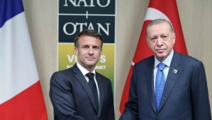 Erdoğan, Fransa Cumhurbaşkanı Macron ile görüştü