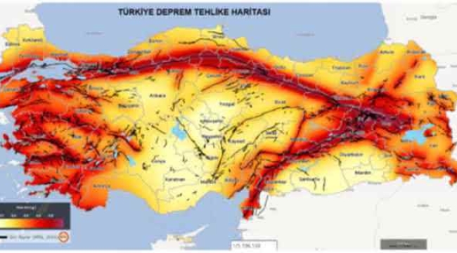 Türkiye'nin Deprem fay haritası güncellendi: 45 ilden geçiyor