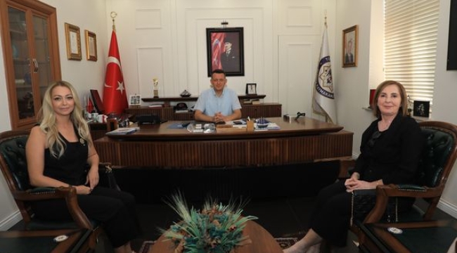 TÜRKİYE YARDIM SEVENLER DERNEĞİ ALANYA ŞUBESİNDEN KAYMAKAM ÜRKMEZER'E ZİYARET 