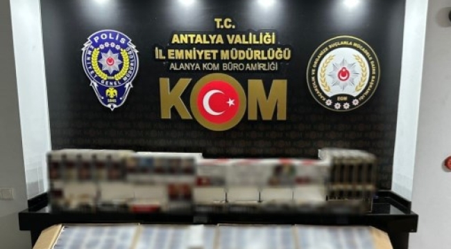 Antalya'da kaçak tütün ürünleri satan 11 şahsa işlem yapıldı