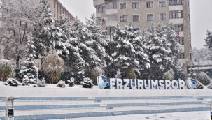 Erzurum beyaza büründü