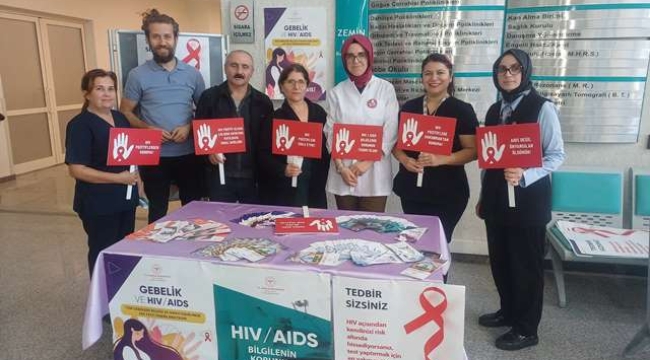 ALANYA EĞİTİM VE ARAŞTIRMA HASTANESİ'NDE AIDS HASTALIĞINA DİKKAT ÇEKİLDİ 