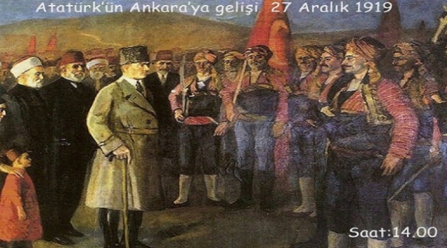 Atatürk'ün Ankara'ya gelişinin 104. yılı kutlandı