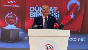 ATO BAŞKANI BARAN: "TÜRKİYE YÜZYILINDA ANKARA TİCARET ODASI ÜYELERİYLE BİRLİKTE, ÜYELERİ İÇİN GELİŞİMİNİ VE HİZMET KALİTESİNİ YÜKSELTMEYE DEVAM EDECEK"