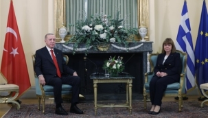 Cumhurbaşkanı Erdoğan, Yunanistan Cumhurbaşkanı Sakellaropoulou ile görüştü