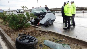 Meclis üyesi Mehmet Ali Kiriş Manavgat-Alanya Karayolunda kaza yaptı