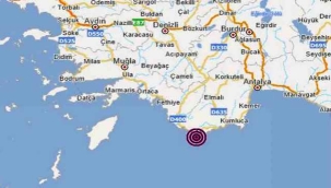 Antalya'da 4.1 büyüklüğünde deprem