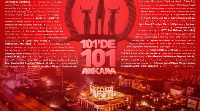 ATO'DAN CUMHURİYET'İN 101. YILI İÇİN "101'DE 101 ANKARA" TAKVİMİ…
