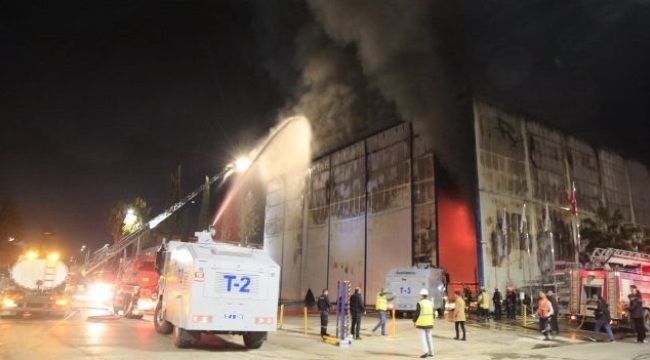 Antalya'daki tersane yangını 3,5 saatte kontrol altına alındı