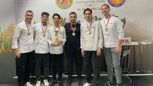 GASTRONOMİ ÖĞRENCİLERİ ALTIN MADALYALARI TOPLADI