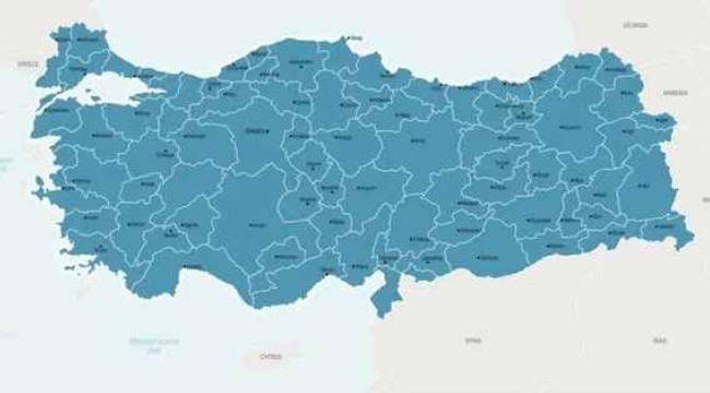 İllere Göre Türkiye'nin Nüfus Sıralaması