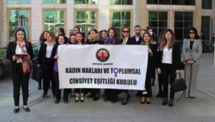 Antalya Barosu Kadın Hakları ve Toplumsal Cinsiyet Eşitliği Kurulu basın açıklaması
