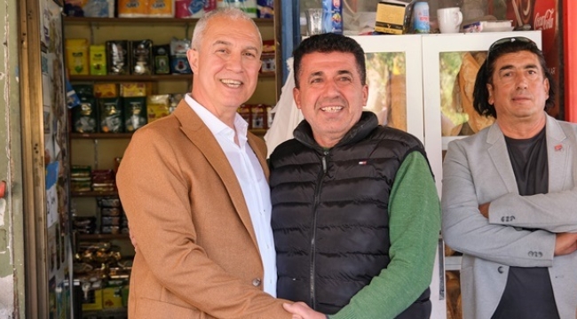 CHP Alanya Belediye Başkan Adayı Osman Tarık Özçelik, Tosmur ve Kestel'de seçim çalışmalarına devam etti