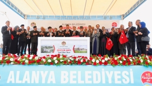 ŞEHİTLİK ALANI VE ANIT PROJESİ'NİN TEMELİ DÜZENLENEN TÖRENLE ATILDI