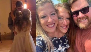 Yapışık ikizler Abby ve Brittany kardeşlerin sol tarafında olan Abby evlendi