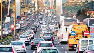 Trafikteki araç sayısı 224 bin 378 arttı