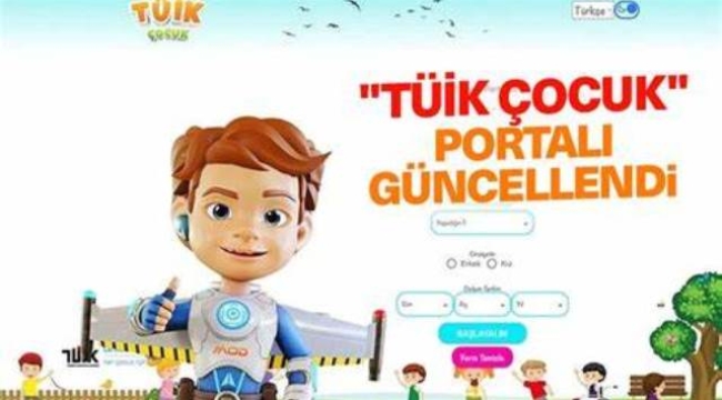 TÜİK çocuklar için hayata geçirdiği portalı güncelledi