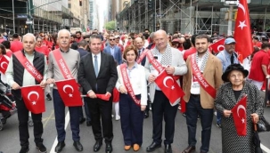 ATO HEYETİ'NDEN, NEW YORK'TAKİ TÜRK GÜNÜ YÜRÜYÜŞÜ'NDE FİLİSTİN'E DESTEK MESAJI