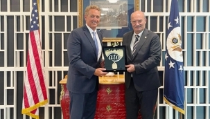 ATO BAŞKANI BARAN, ABD BÜYÜKELÇİSİ FLAKE'İ ZİYARET ETTİ…