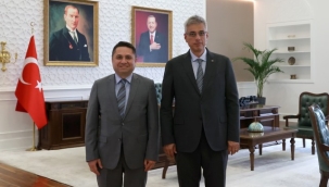 REKTÖR TÜRKDOĞAN'DAN BAKAN MEMİŞOĞLU'NA ZİYARET 