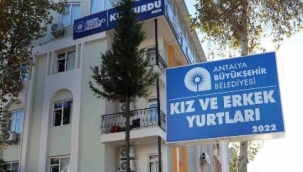 Antalya Büyükşehir'in yurtları üniversiteli gençleri bekliyor