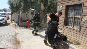 Alanya'da mobilya atölyesinde yangın çıktı