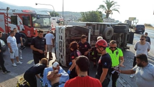 Alanya'da otomobil ile kamyon çarpıştı: 1 ağır yaralı