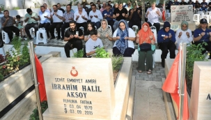  Alanya'da şehit İbrahim Halil Aksoy dualarla anıldı