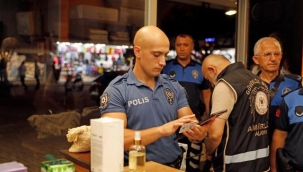  Alanya'da zabıta ve polisten ortak denetim