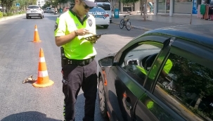  Alanya Emniyeti'nin denetiminde sürücülere ceza yağdı