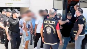 Antalya'da eş zamanlı operasyon: 140 kişi yakalandı