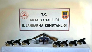 Ruhsatsız silah operasyonu: 4 kişiye adli işlem