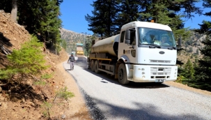 Alanya Belediyesi Cindi Yaylası'nı asfaltlıyor