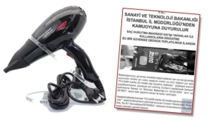 Bakanlık yasaklanan saç kurutma makinesi markasını duyurdu: Fotoğrafını 'can güvenliği tehlikesi' diyerek paylaştı