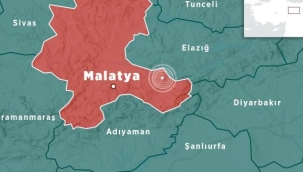Malatya'da 5.9 büyüklüğünde deprem