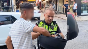 Motosiklet keyfi cezayla bitti