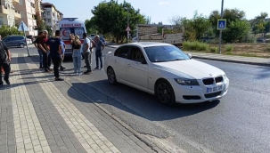 Otomobilin çarptığı yaya yaralandı