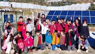 Alanya'da çevre dostu öğrencilerden GES gezisi